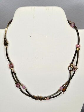 ANAT Handmade Mixed Media Necklace from Israel